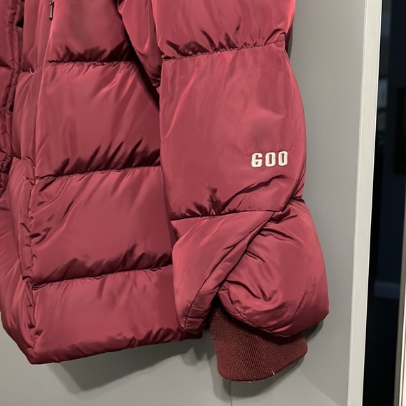 North Face 600 Down Coat Burgundy - Picture 2 of 3